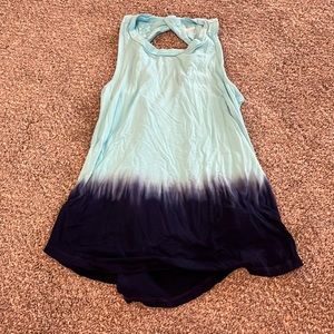 Old navy blue ombré tank top